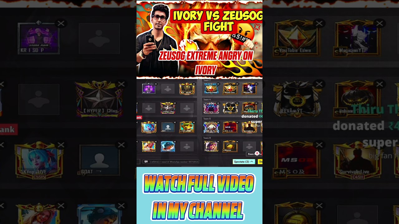 🥵IVORY VS ZEUSOG EXTREME FIGH 🥵 || 💥IVORY DESTROY WHOLE LOBBY💥 || #madan #bgmi #bts