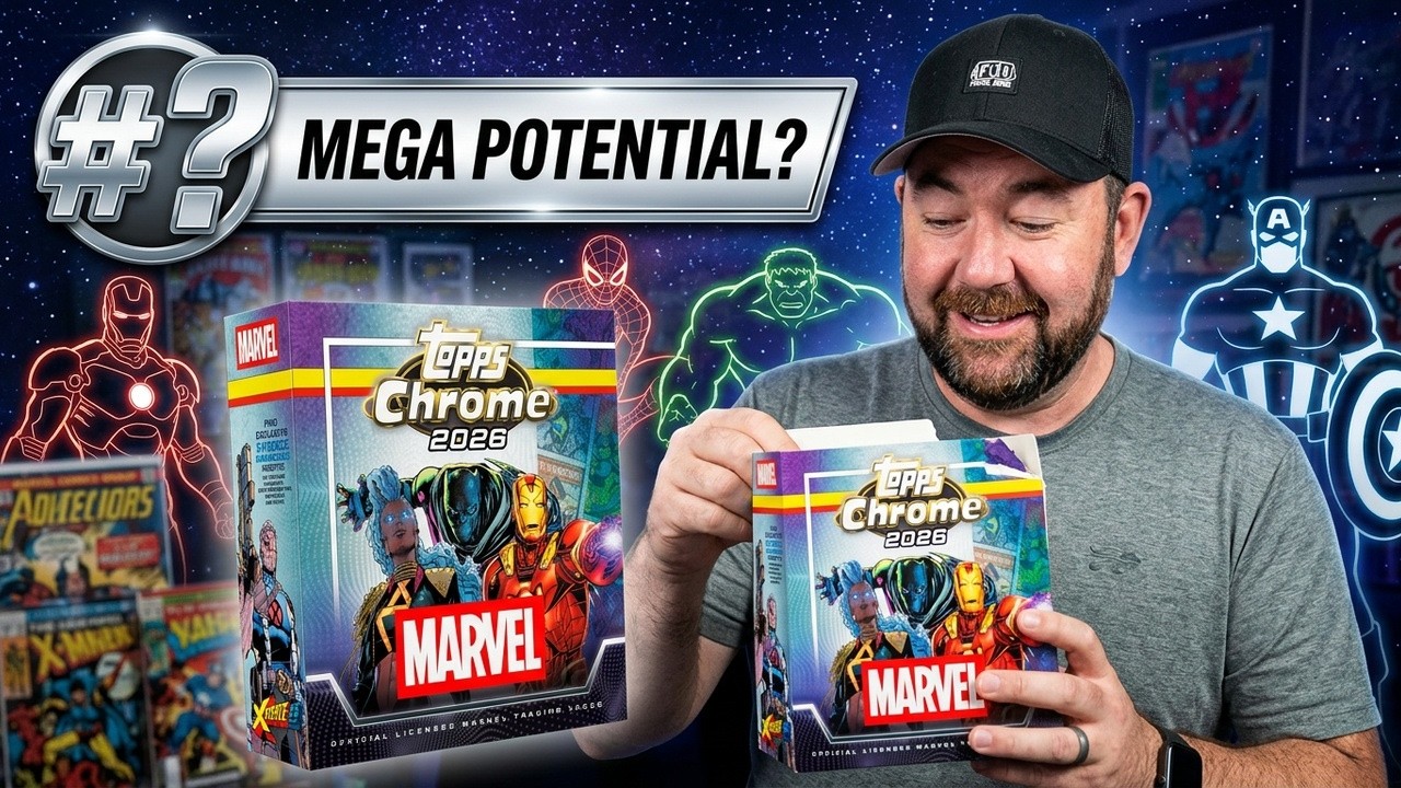 Распаковка Mega Box 2026 Topps Chrome Marvel | Гарантированные пронумерованные параллели