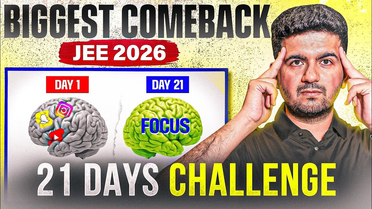 Make BIGGEST Comeback nobody can IMAGINE - JEE 2026
