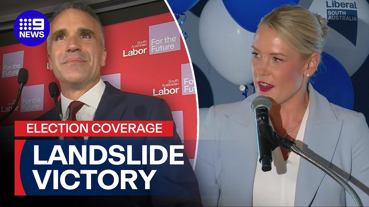 Labor wins in landslide SA election victory while One Nation snatches silver | 9 News Australia