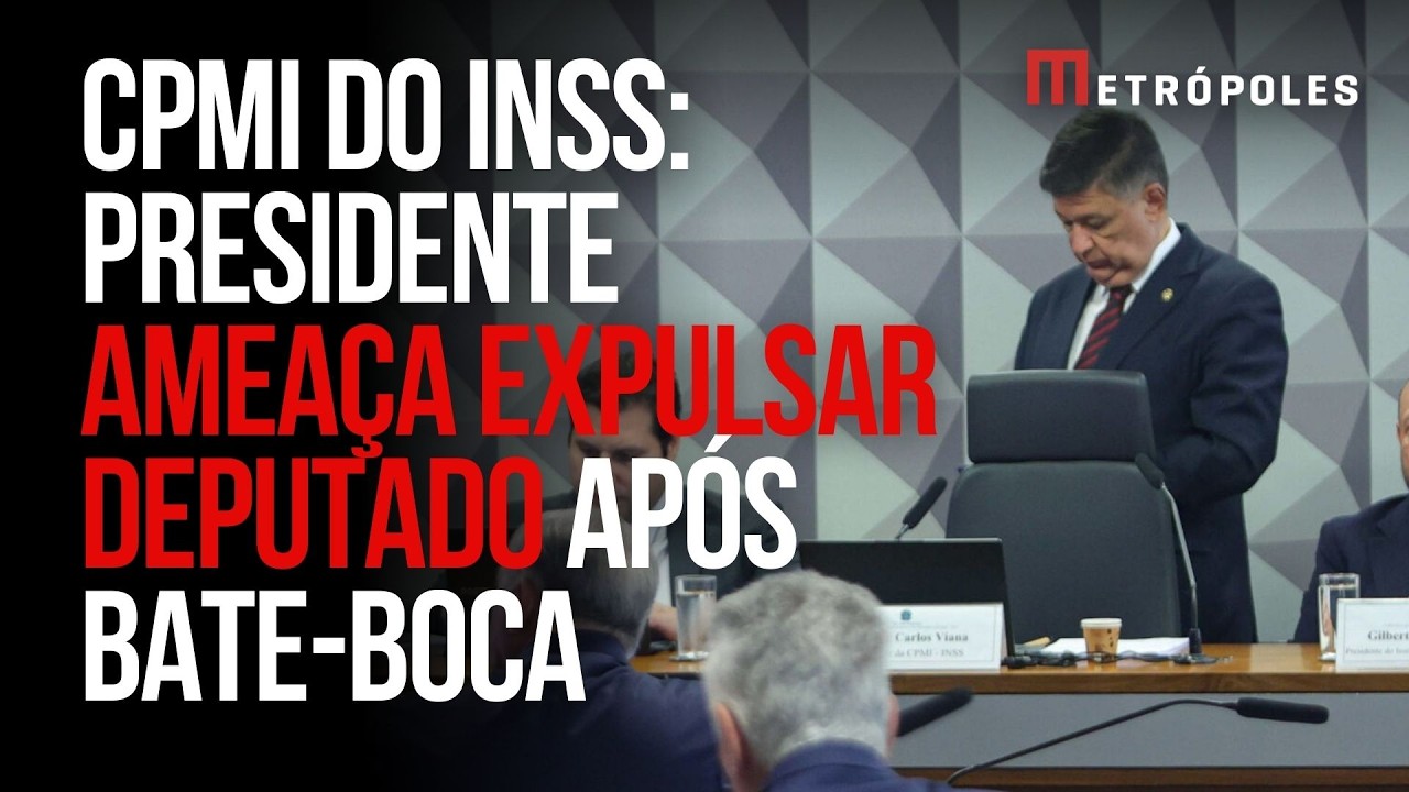 Presidente ameaça expulsar deputado da CPMI do INSS após bate-boca