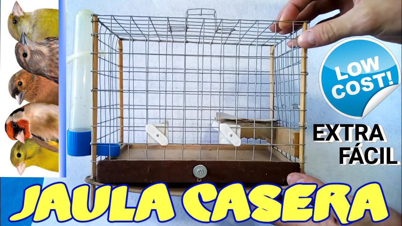 COMO HACER JAULA CASERA BARATA Y FACIL