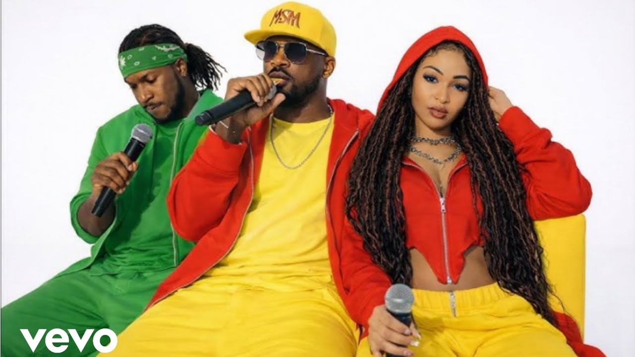 Ruder & p square & shenseea _ Give it up to me   (lyrics video )