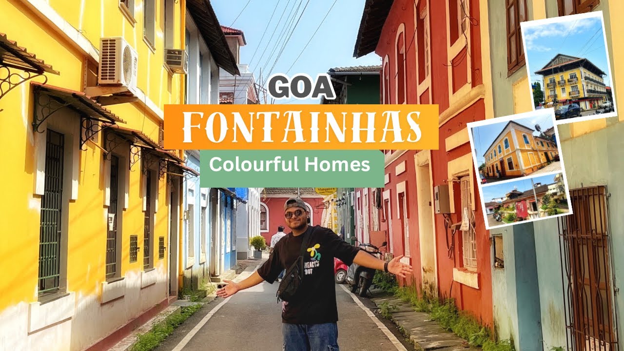 WELCOME TO MY 5TH VLOG OF GOA || PART 1|| COLOURFUL HOMES IN FONTAINHAS GOA #fontainhas #goa