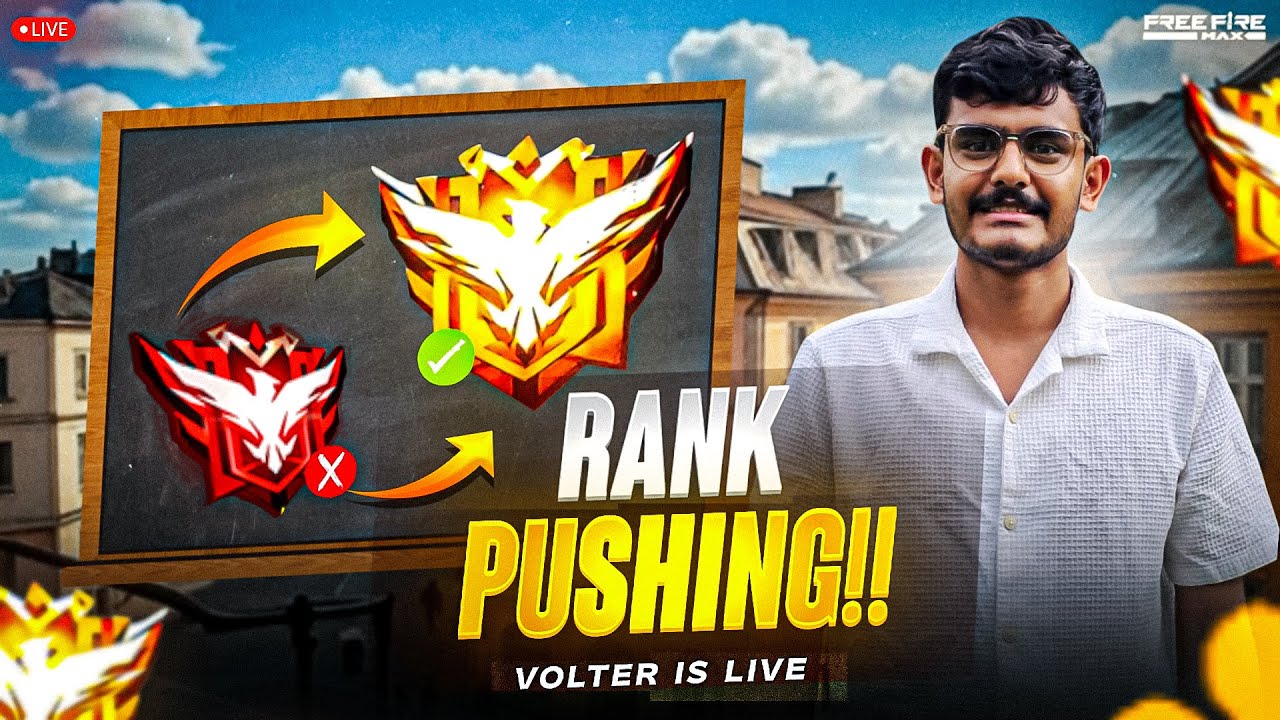 🔴Push Push KANNADA FREE FIRE LIVE #RANKPUSH #live #freefire #volter