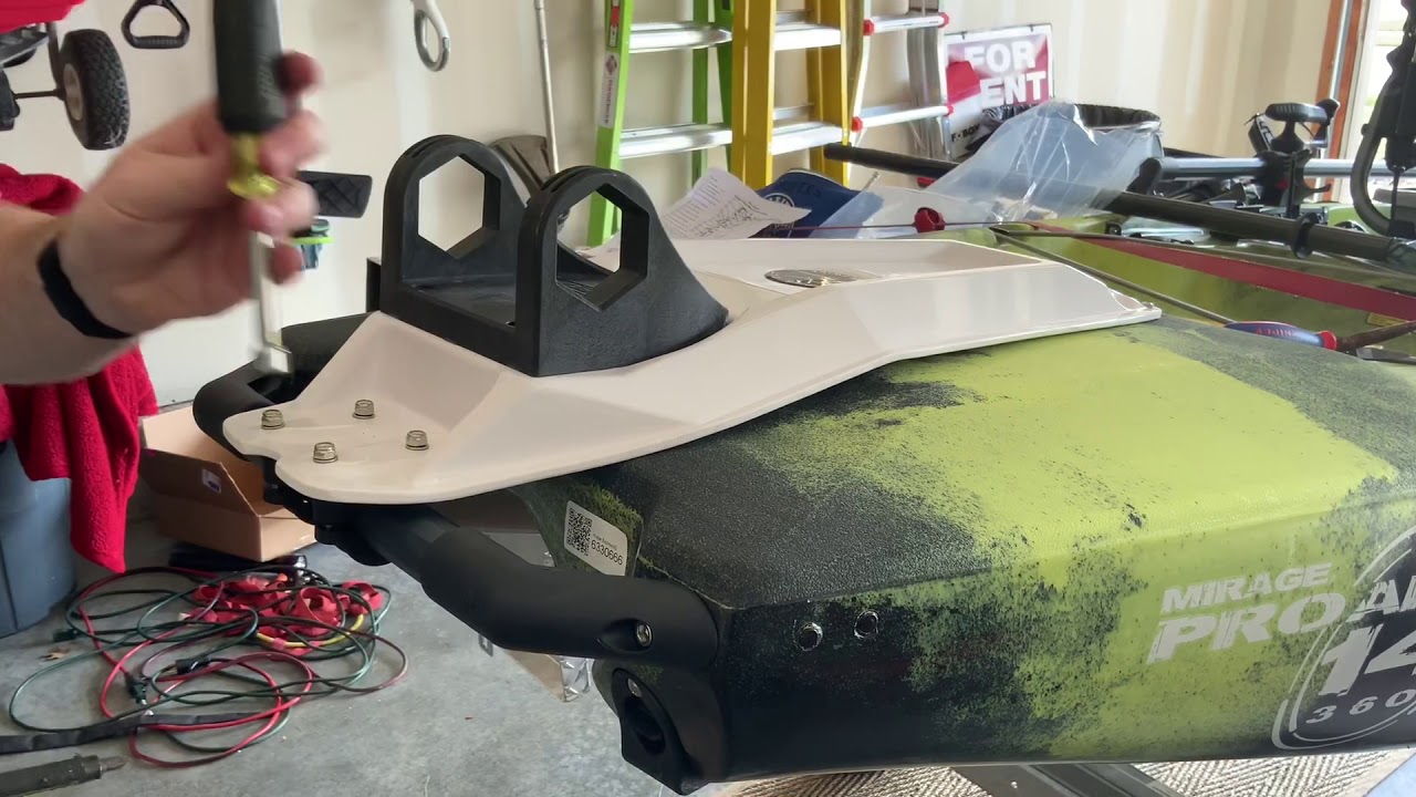 How to install the Power Pole Micro Anchor on the Hobie Pro Angler 14 Kayak