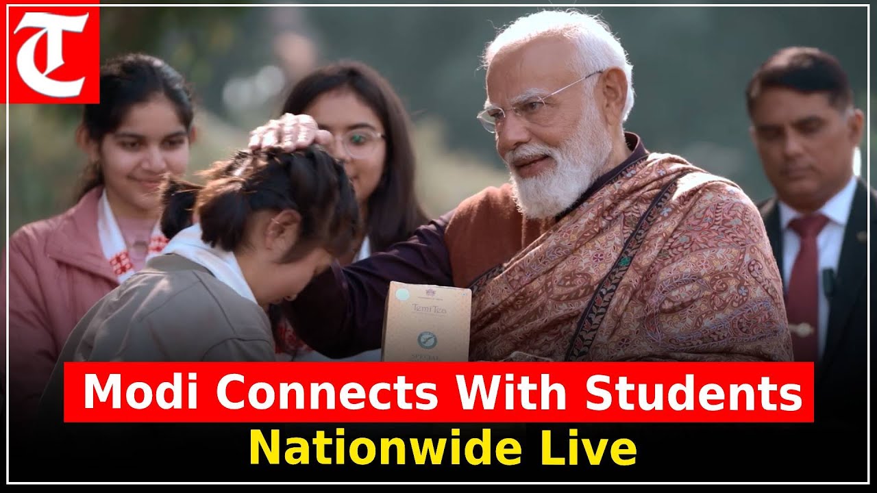 PM Modi interacts with students nationwide at Pariksha Pe Charcha, shares tips on stress and success