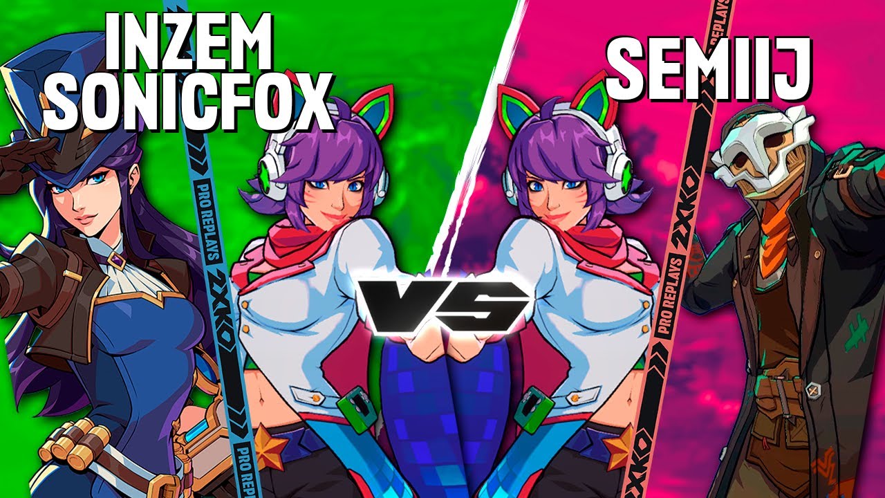 2XKO ▰ SONICFOX - INZEM (Ahri-Caitlyn) vs SEMIIJ (Ahri-Ekko) ▰ 2XKO Pro level replays