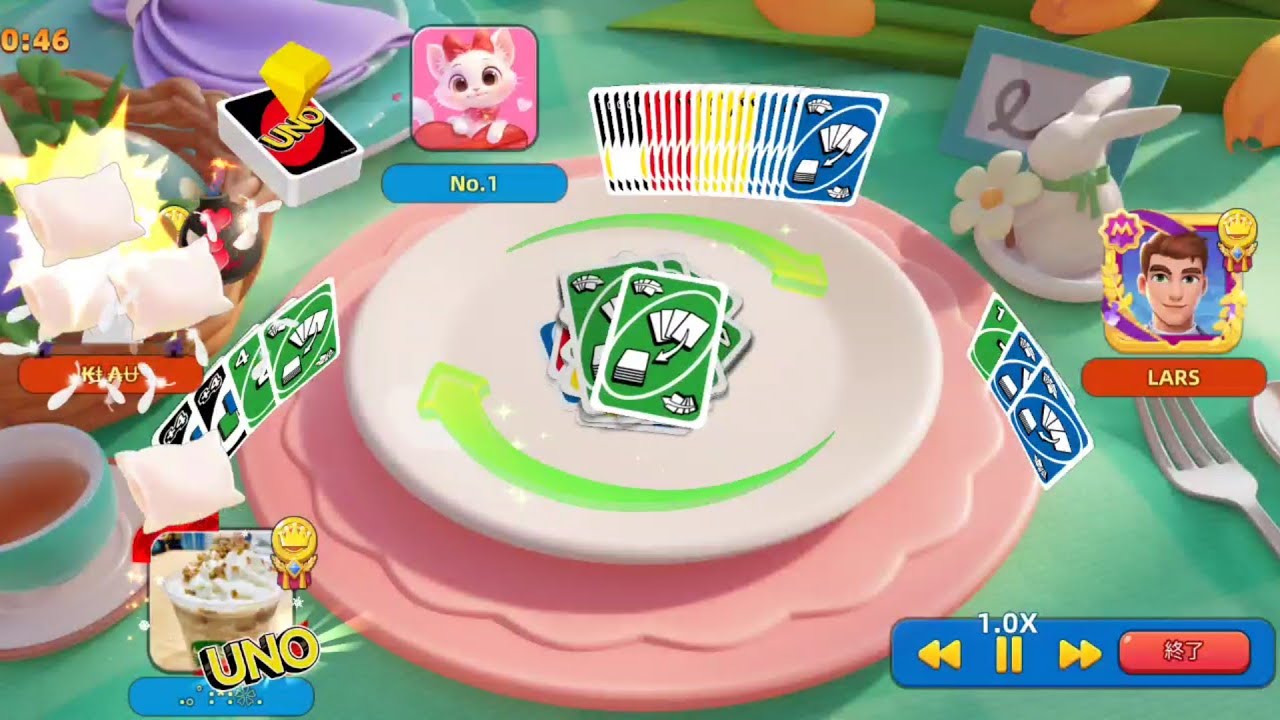 UNO! Mobile Game | Go Wild x1000 2vs2 (Discard All📤)