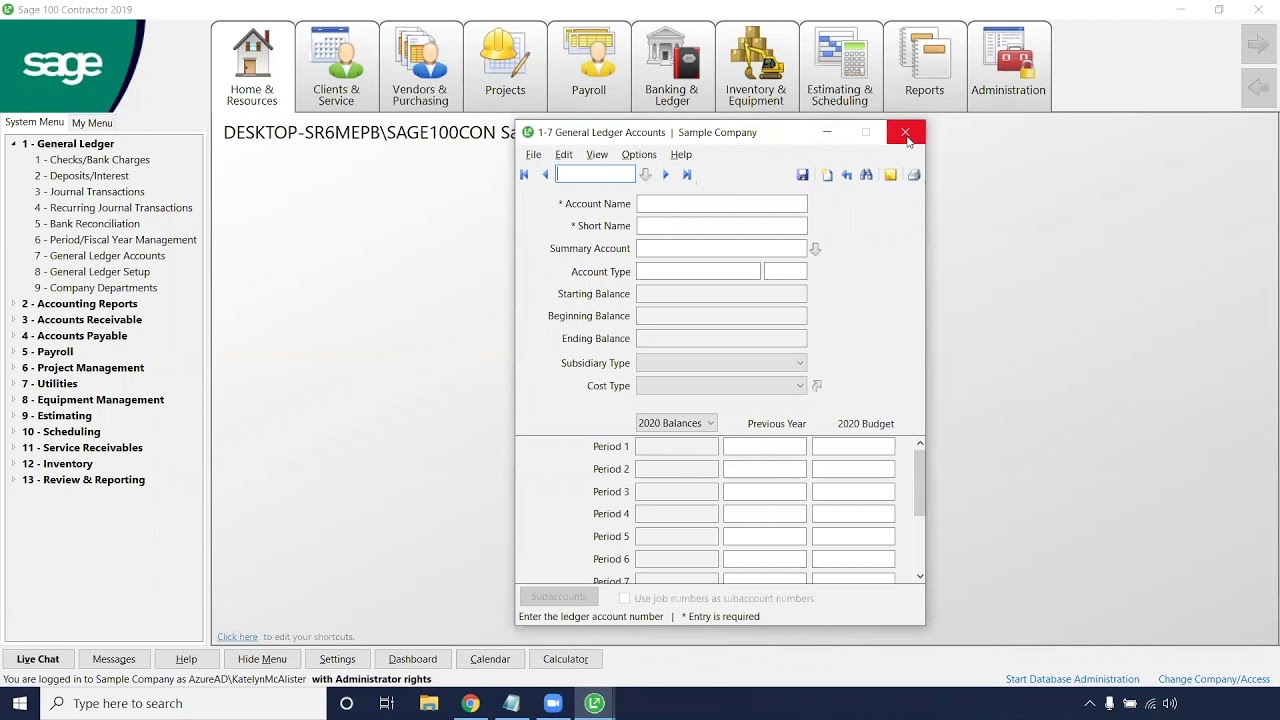 How To Set Up PPP Accounts in Sage 100 Contractor