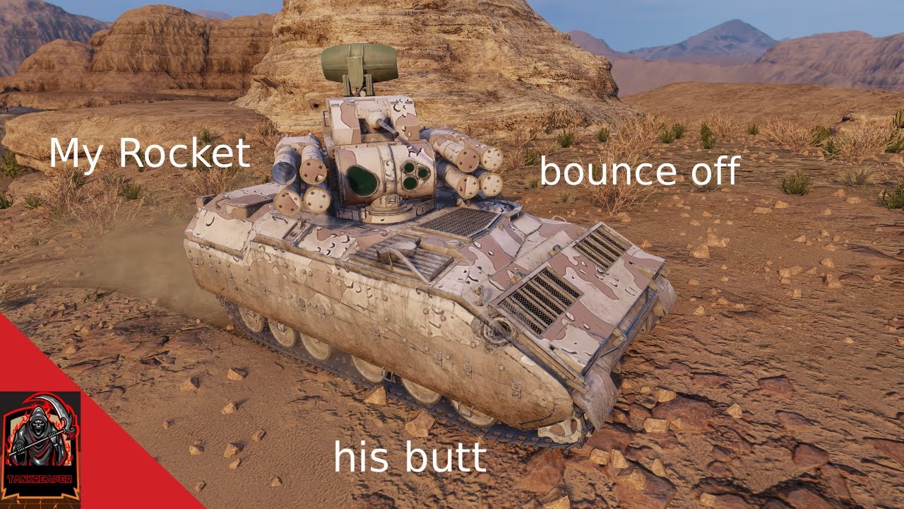 My Rocket bounce off his butt / World of Tanks console