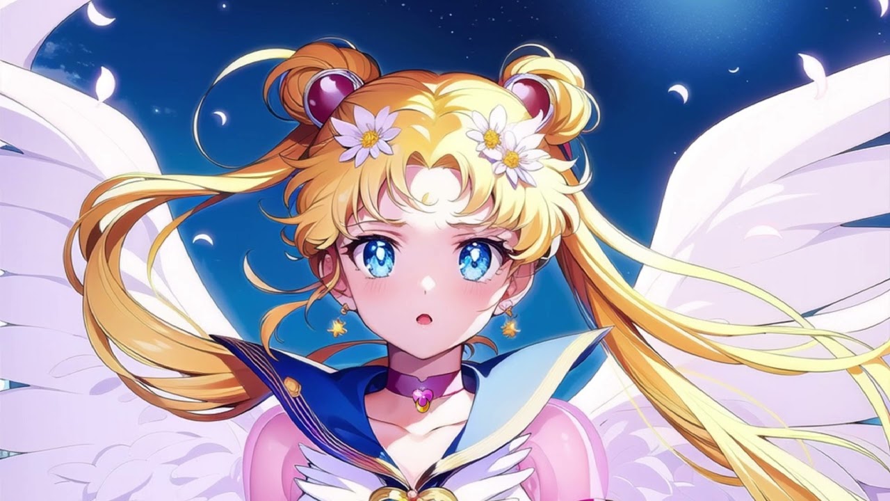 Sailor Moon Cosmos - Eternal Sailor Moon Transformation (AI Remix) #ai #sailormoon  #remix #cover