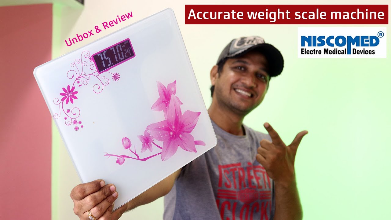 Best Body Weight Machine For Home & GYM (Lbs/KG) Review & Unboxing  - Niscomed Weight Machine
