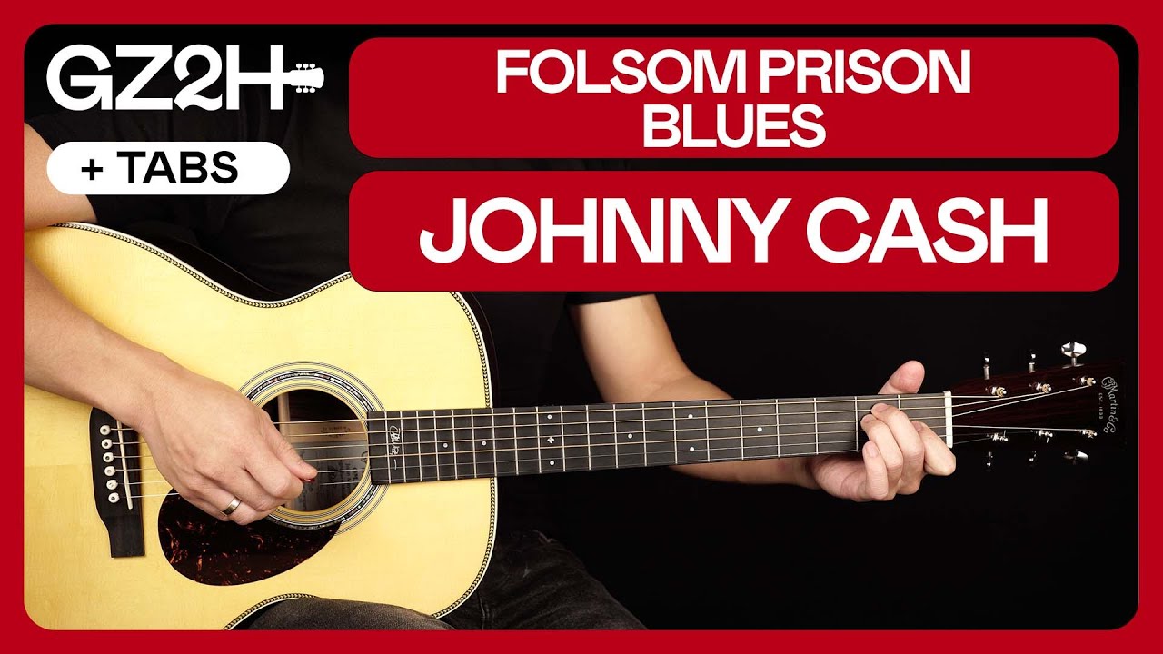 Folsom Prison Blues Guitar Tutorial Johnny Cash |Rhythm + Lead Parts|