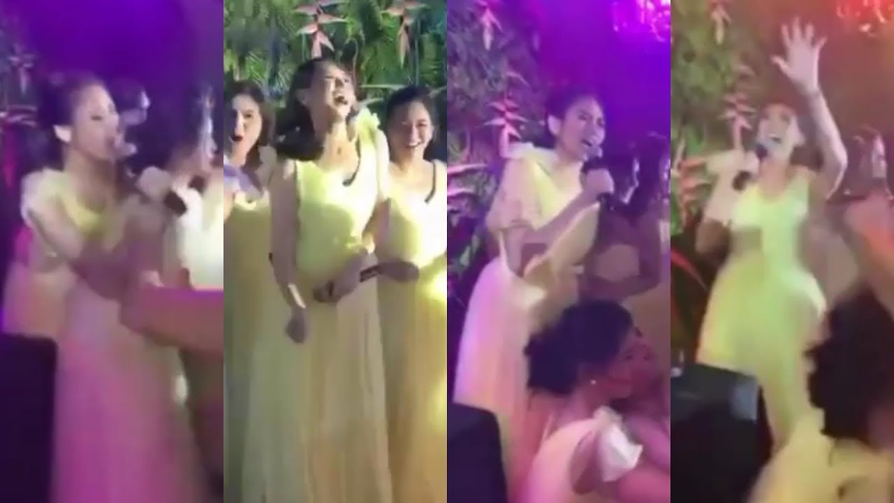 SARAH Geronimo PINALIGAYA ng Husto ang WEDDING Reception ni Georgia!!