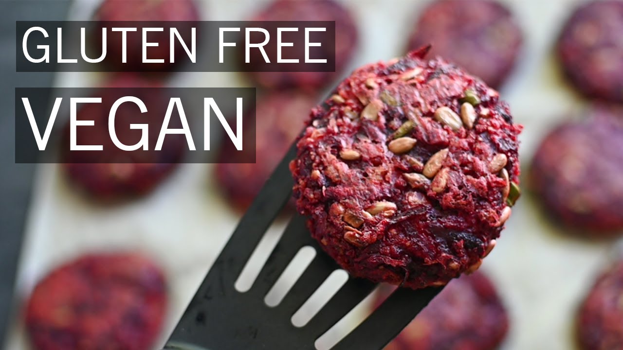 THE BEST Vegan Veggie Burgers | Beetroot Burgers (Gluten-Free & Oven-Baked)