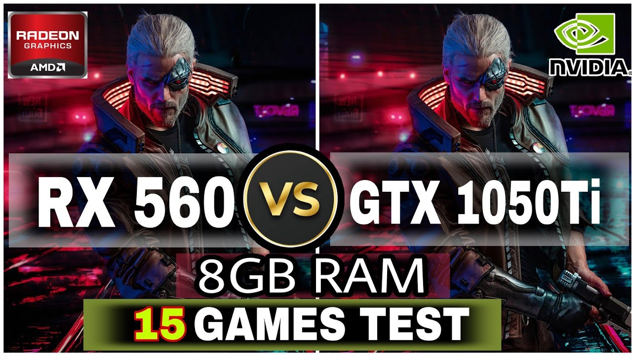 GTX 1050 Ti (4GB) vs RX 560 (4GB) | 15 Games Test + I5 4460 + 8GB RAM !