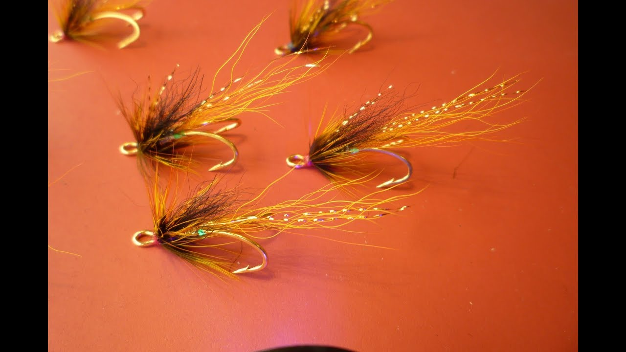 Tying Glo bright Cascade  { salmon fly}