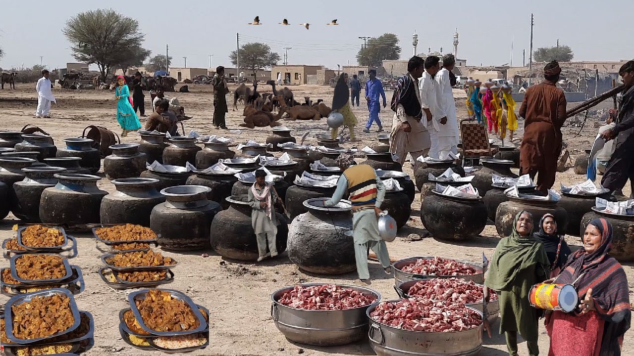 Amazing Tribal Marriage in Cholistan Desert Village || Food Cooked for 5000 People