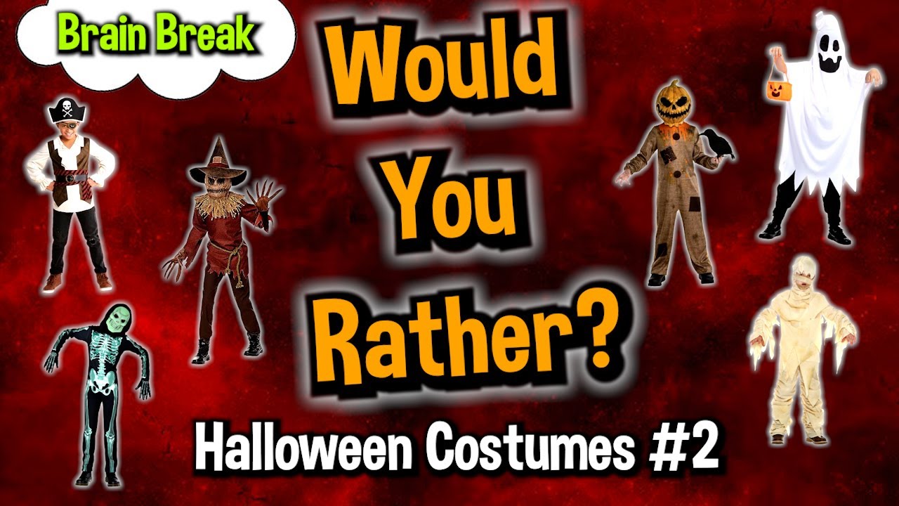 Would You Rather? Workout! (Halloween Costumes 2) - At Home Family Fun Fitness - Brain Break