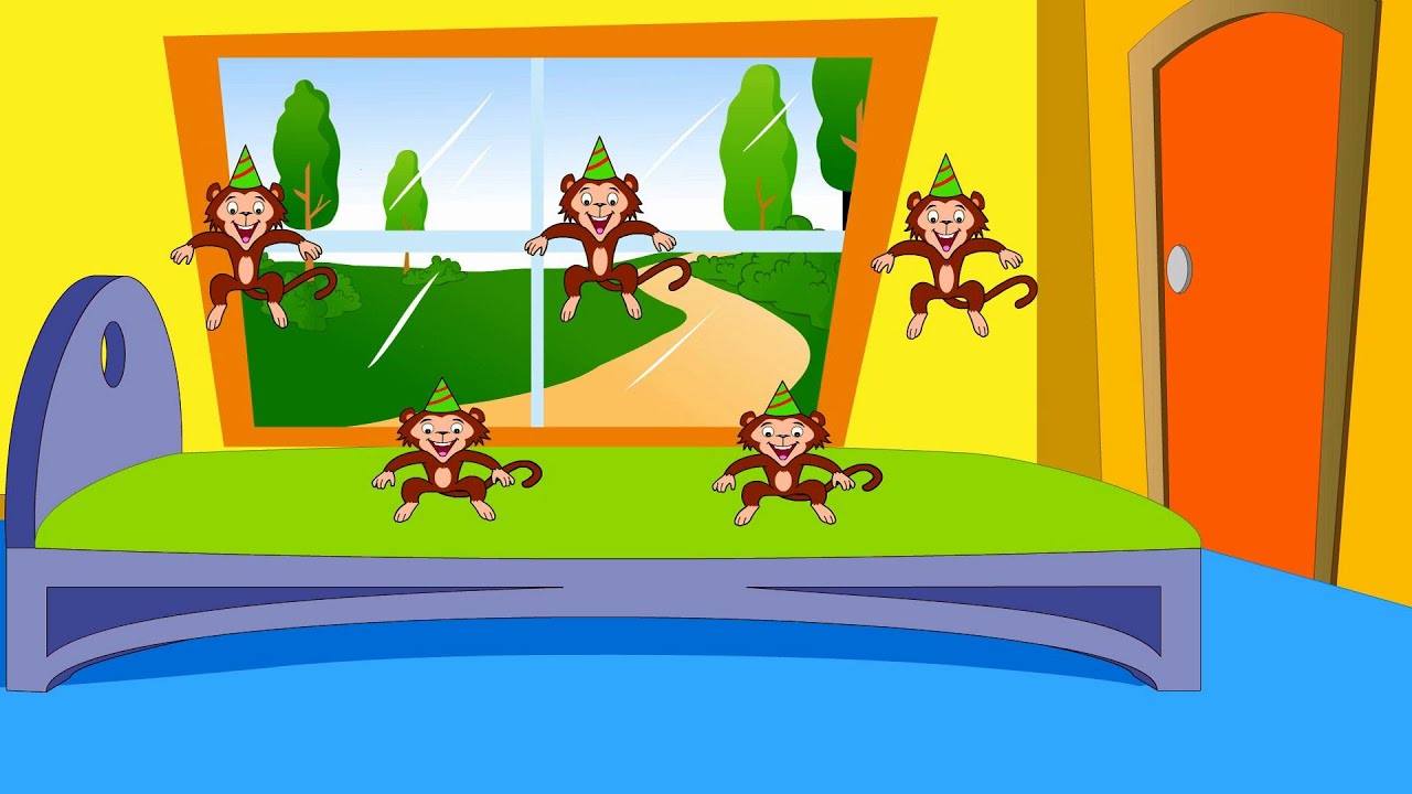 Cinco Macaquinhos | Five little monkeys