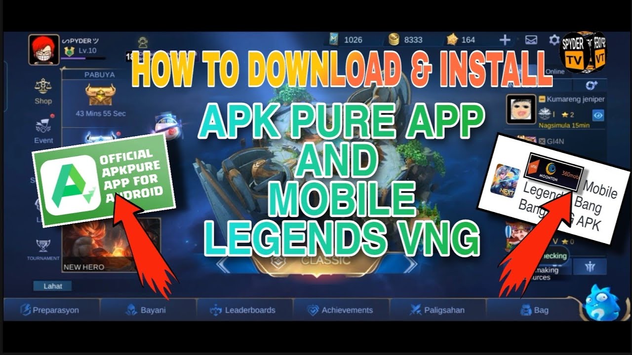 How to Download and Install APK Pure App and Mobile Legends VNG | MLBB VNG | XAPK Pure App Tutorial