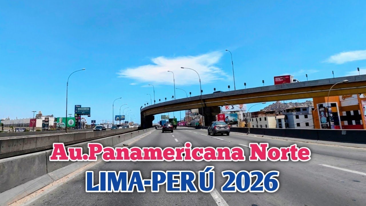 LIMA PERÚ 4K | UN RECORRIDO POR EL AU.PANAMERICANA NORTE DE LOS OLIVOS AL CENTRO DE LIMA |08/03/2026