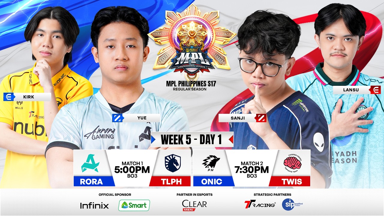 🔴 LIVE | MPL PH S17 | FILIPINO - Week 5 Day 1