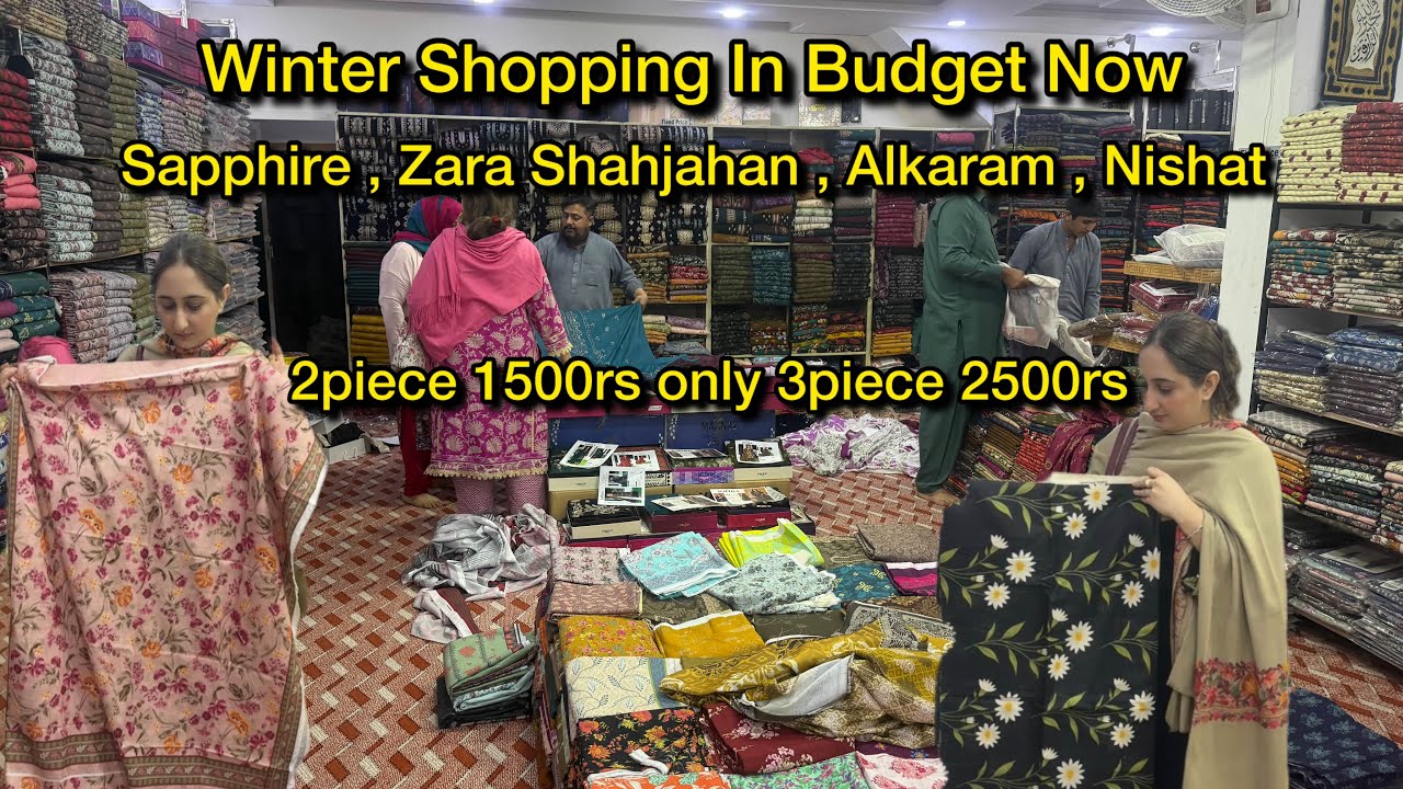 Saphire , Alkaram , Nishat , Coco Dresses Only In 1500 ||  Nureh Plushy Suit || Velvet Shawl branded
