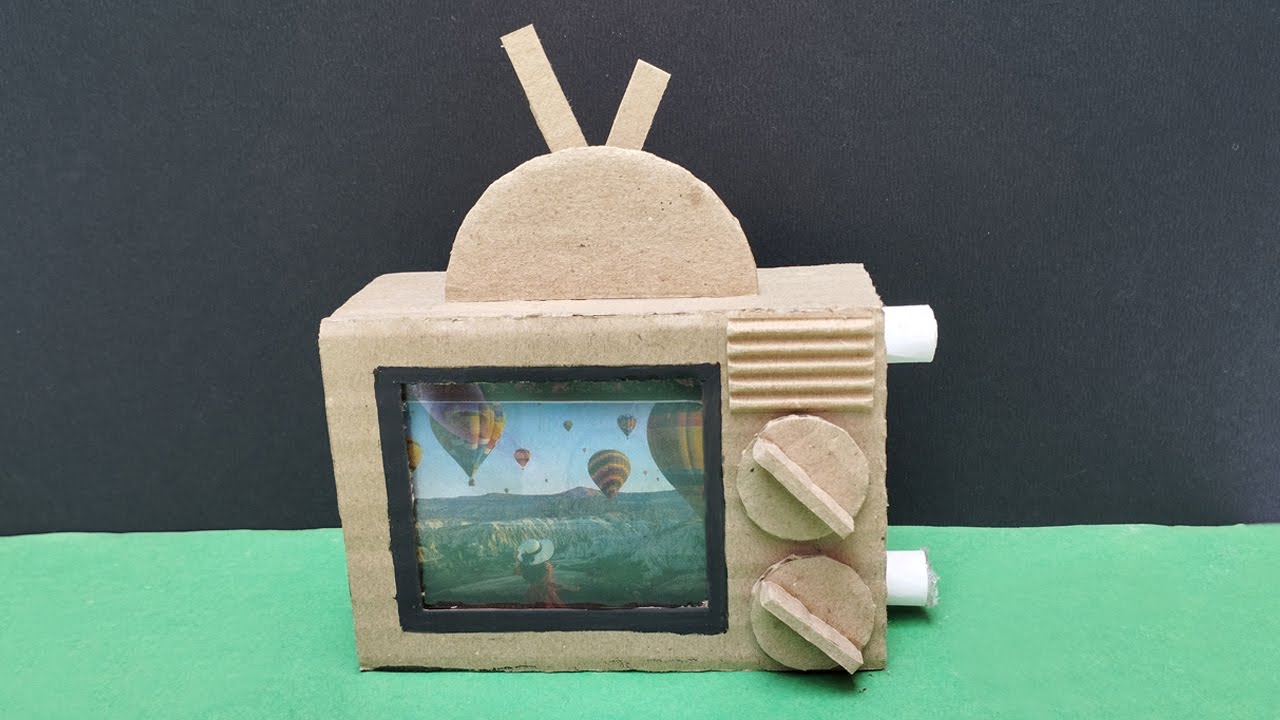 How to make a TV with cardboard | DIY cardboard TV | Cardboard craft