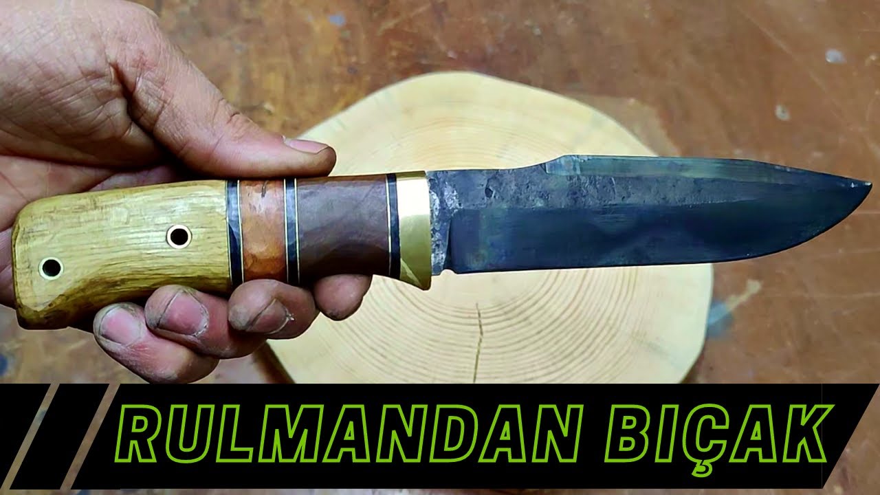 RULMANDAN BIÇAK YAPIMI!!! Kamp / Bushcraft Bıçak Yapımı!!!