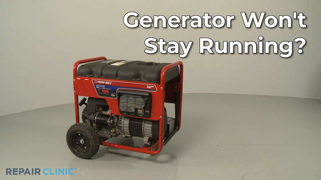 Top Reasons Generator Won't Stay Running &mdash; Generator Troubleshooting