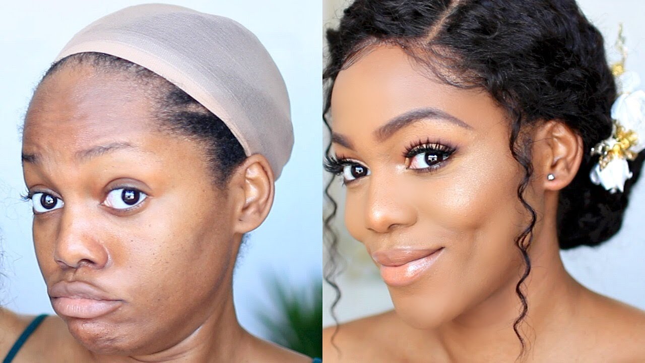 BASIC TO BOMBSHELL: HOW TO DO BRIDAL HAIR & MAKEUP ft Myfirstwig