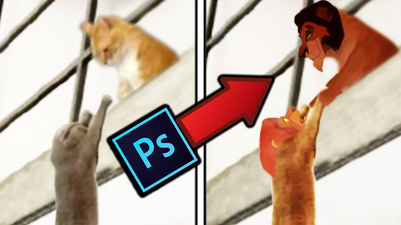 LION KING Recreated In Photoshop!