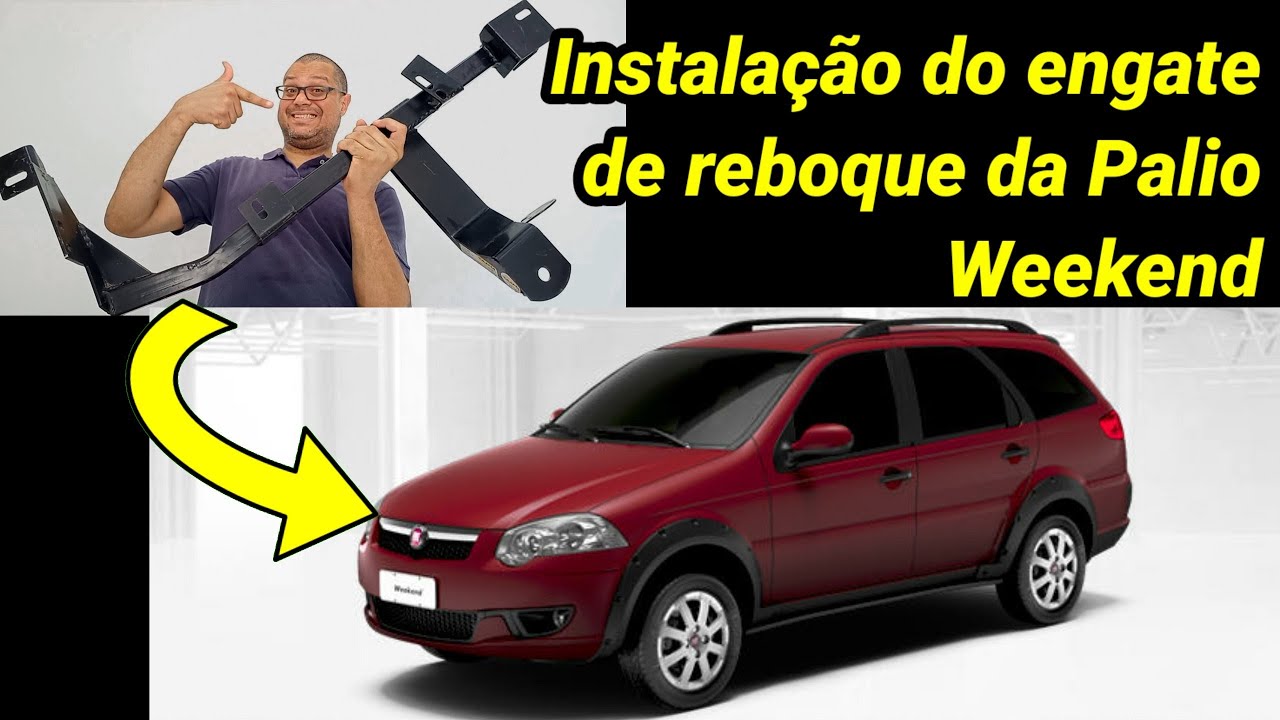 Instalação do engate de reboque da Palio Weekend