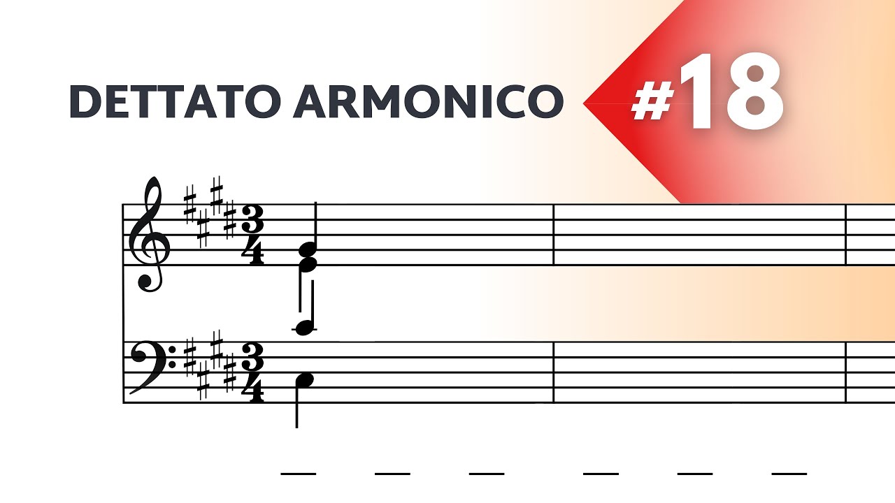 Dettato Armonico a 4 voci - Livello avanzato N°18