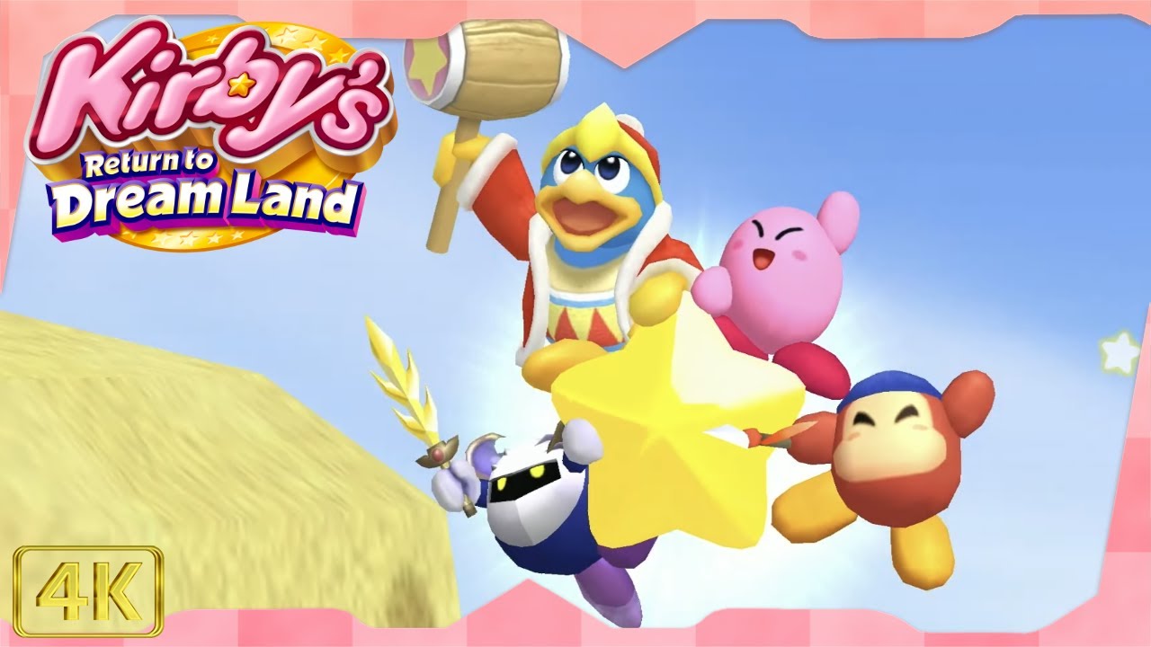 Kirby's Return to Dream Land for Wii ⁴ᴷ Full Playthrough (All Energy Spheres) 4-Player