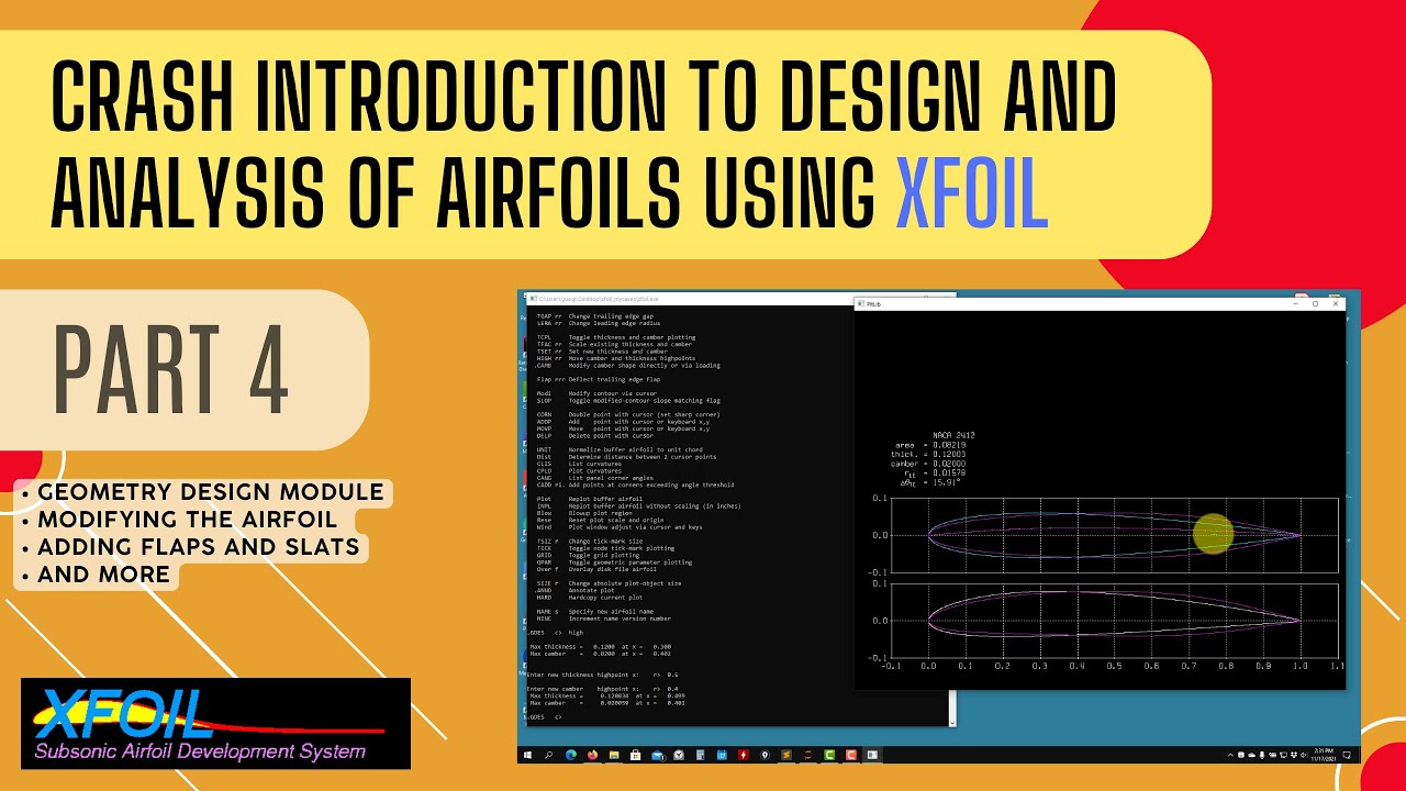 Проектирование и анализ профилей с использованием XFOIL — Часть 4