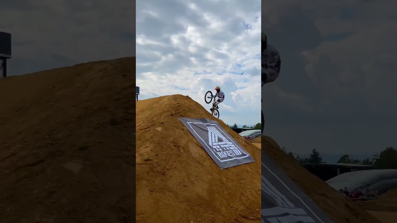First contest #downhill #ridemtb #freeridemtb #mtb #mtbtricks #dirtbike #slopestyle #dirtjump