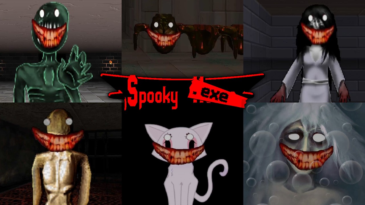 ВСЕ ПУГАЮЩИЕ МОМЕНТЫ в Spooky.exe