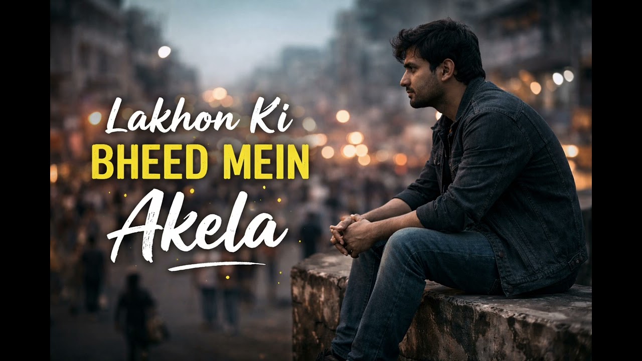 “Lakhon Ki Bheed Mein Akela” | A Quiet Song About Feeling Invisible