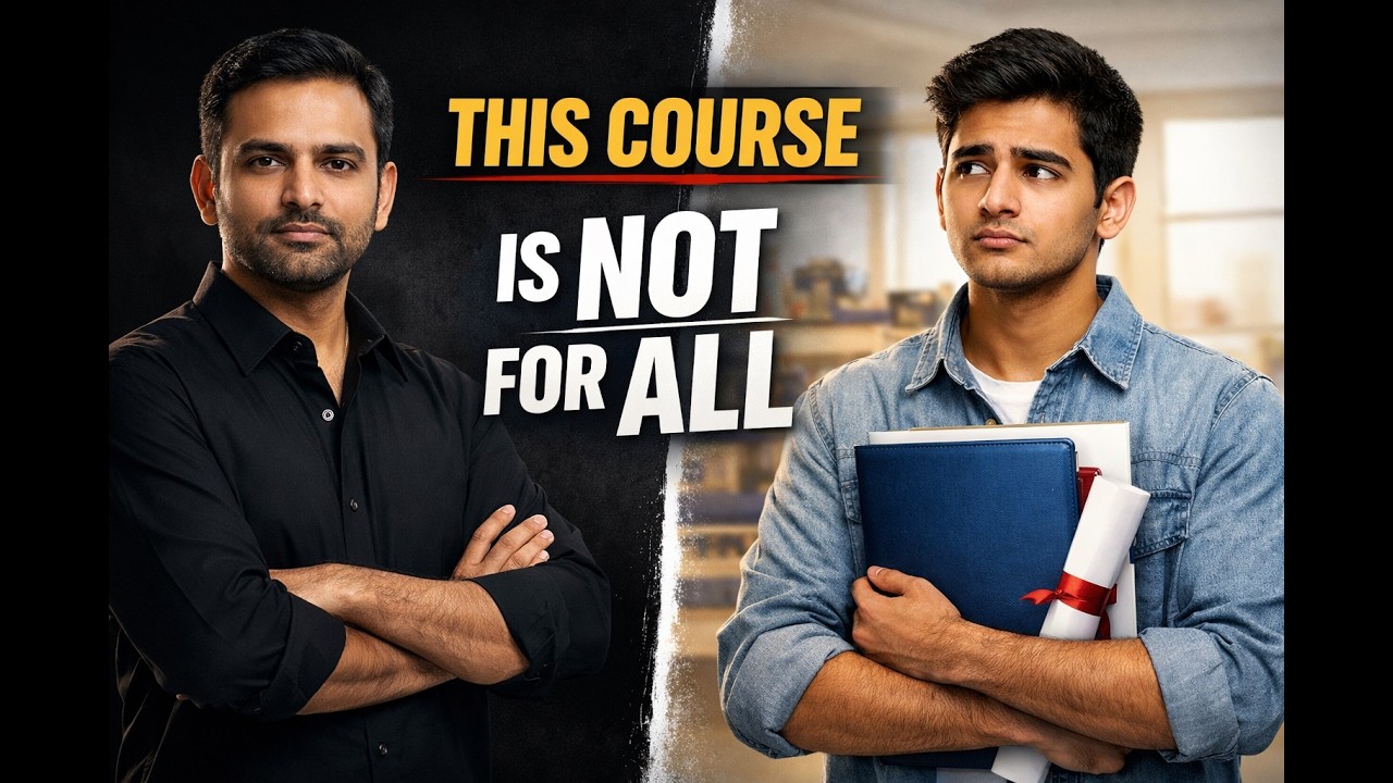 This Course Is NOT for Everyone — And That’s Why It Works