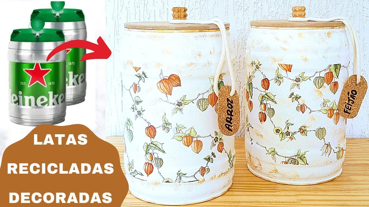 IDEIA PARA DECORAR USANDO LATAS DE ALUMÍNIO