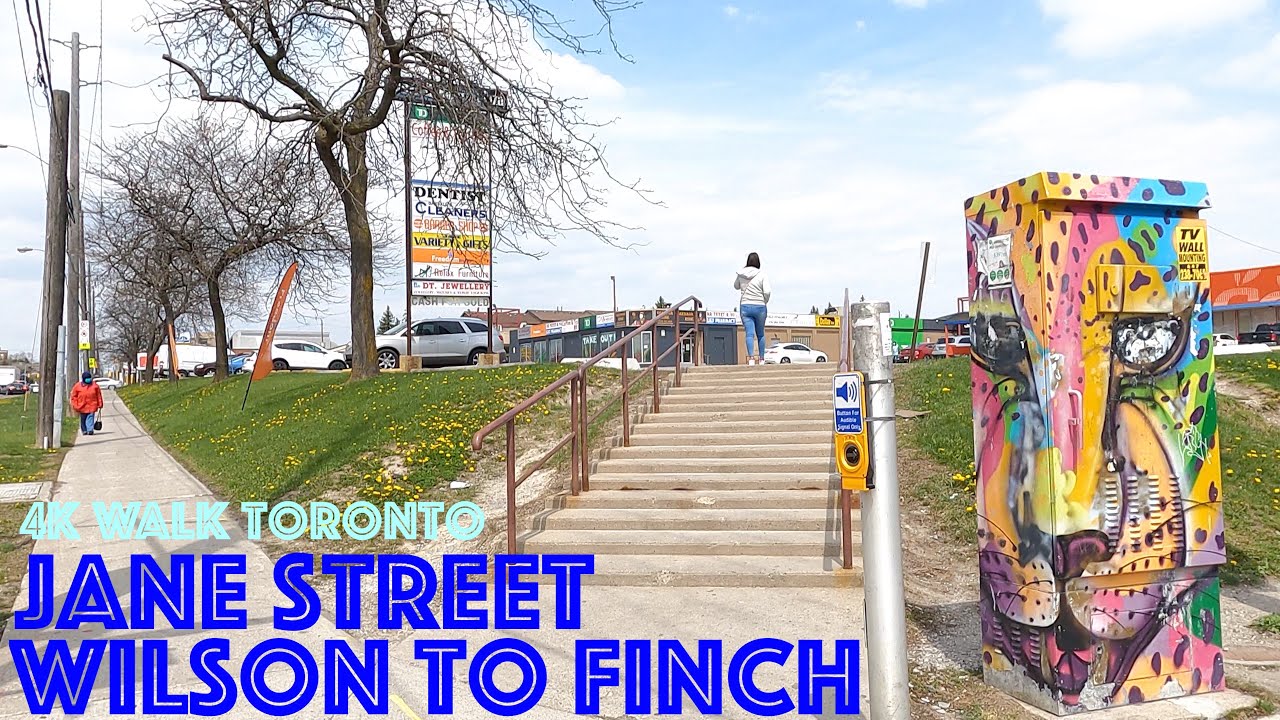 Jane Street - Wilson Avenue to Finch Avenue: 4K Slow Walk Toronto, Canada
