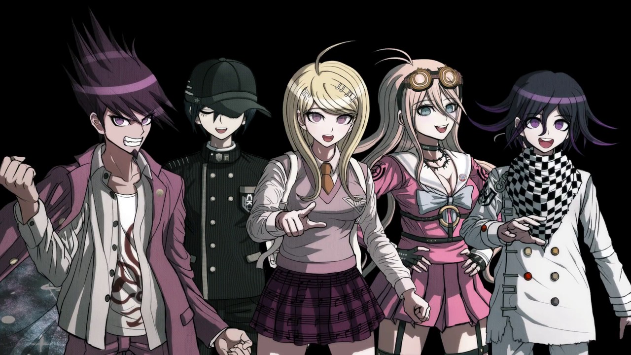 Shuichi and Kaito and Kokichi and Miu (and Kaede)
