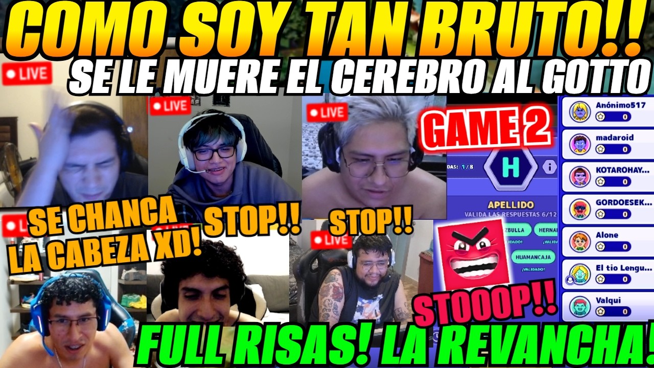😂Game 2 MATTHEW juega TUTI FRUTTI - STOPOTS junto a la GOTTO HOUSE😂