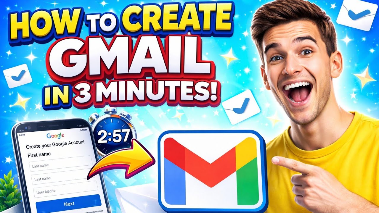 How To Create a Gmail Account Within 3 Minutes #gmailaccount  #tutorial #tech