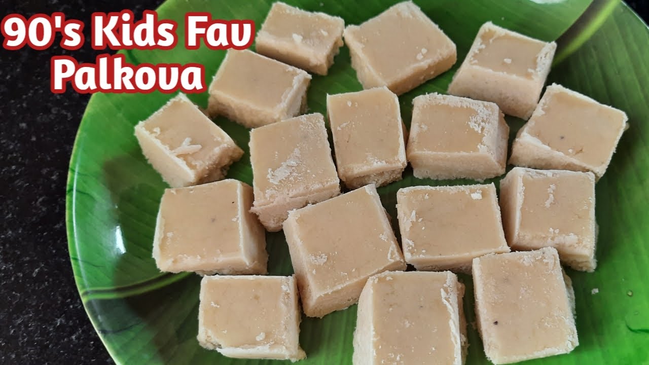 Halkova | 90's kids Fav Sweet | 1 Rupee Palkova | Maida Barfi | Instant Sweet Recipe |Thanks kitchen