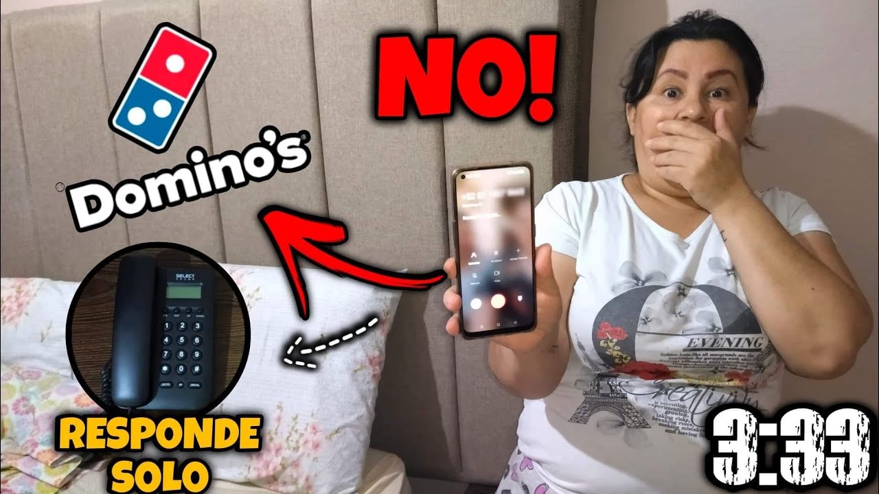 MARCAMOS A *DOMINOS* PIZZA A LAS 3:00AM  Y NOS CONTESTAN 😱 AUDIO ATERRADOR🎃
