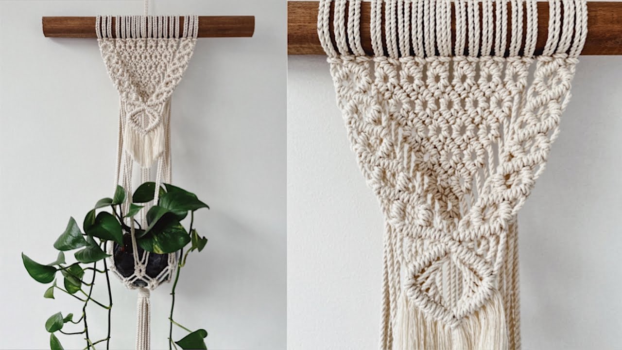 DIY Fácil portamatero en macramé/ DIY Easy macrame plant hanger